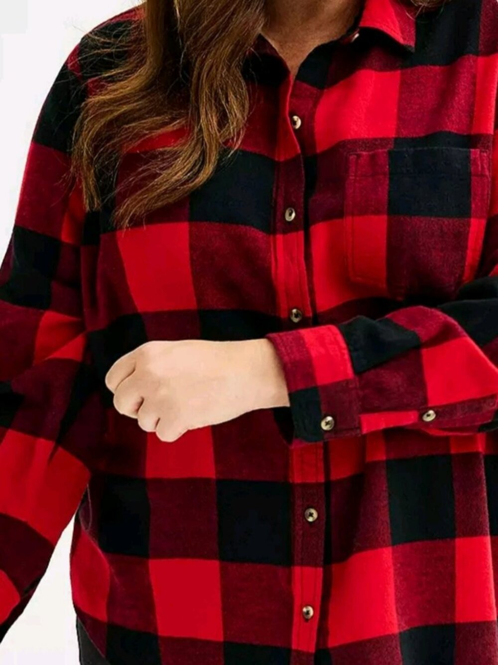 Sonoma Goods For Life Every Day Plaid Flannel Top for Plus Size Women 3X